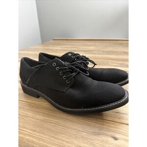 Men's Guess Denim Black Oxford Dress Shoes Size 10.5 Lace‎ Up